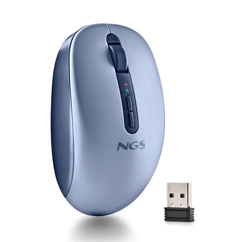 NGS Ratón Inalámbrico 2.4GHZ Dual BT FOGDUAL BLUE - detalle