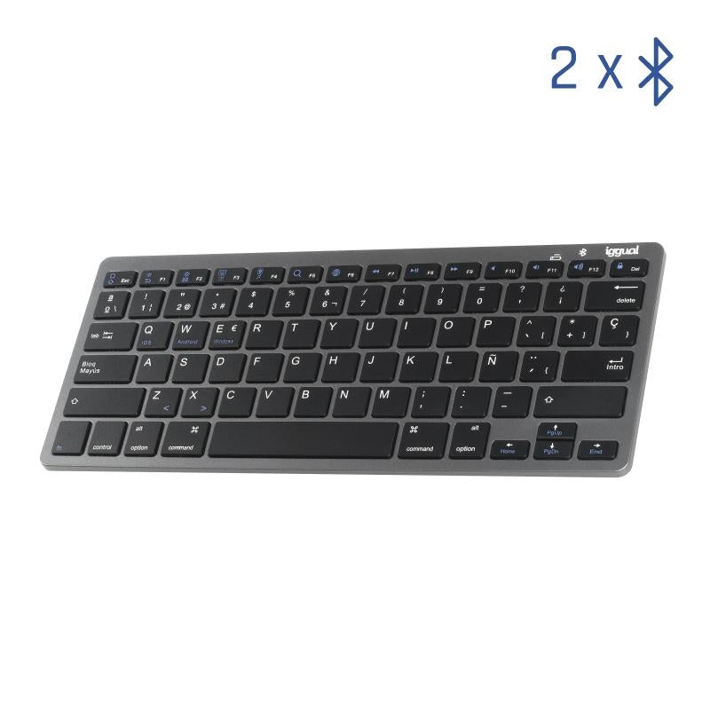 iggual Teclado Bluetooth Slim TKL-BT negro 2 canal