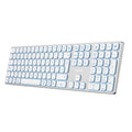 Coolbox Teclado Inal.Retroil. MOONLIGHT B431 Blanc