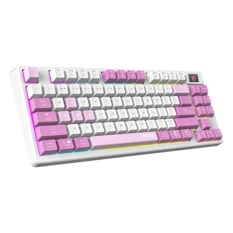 Msi Teclado FORGE GK600 TKL W VIOLET ES BT - detalle