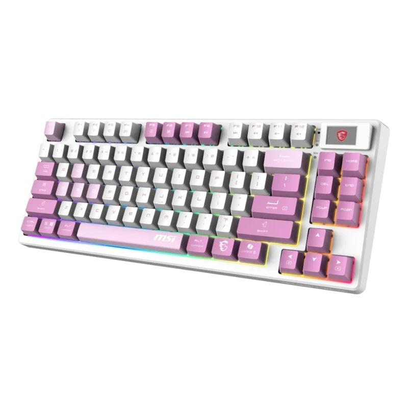 Msi Teclado FORGE GK600 TKL W VIOLET ES BT - detalle