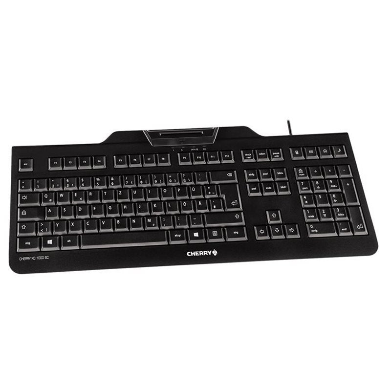 Teclado Cherry + lector de chips integrado (DNIe) negro 
