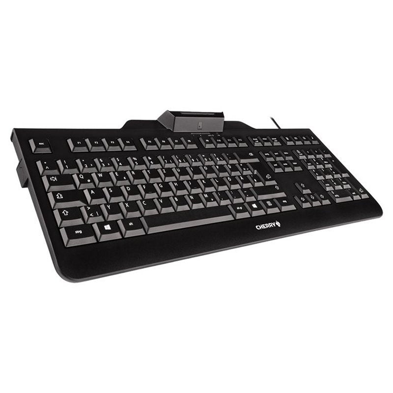 Teclado Cherry + lector de chips integrado (DNIe) negro 