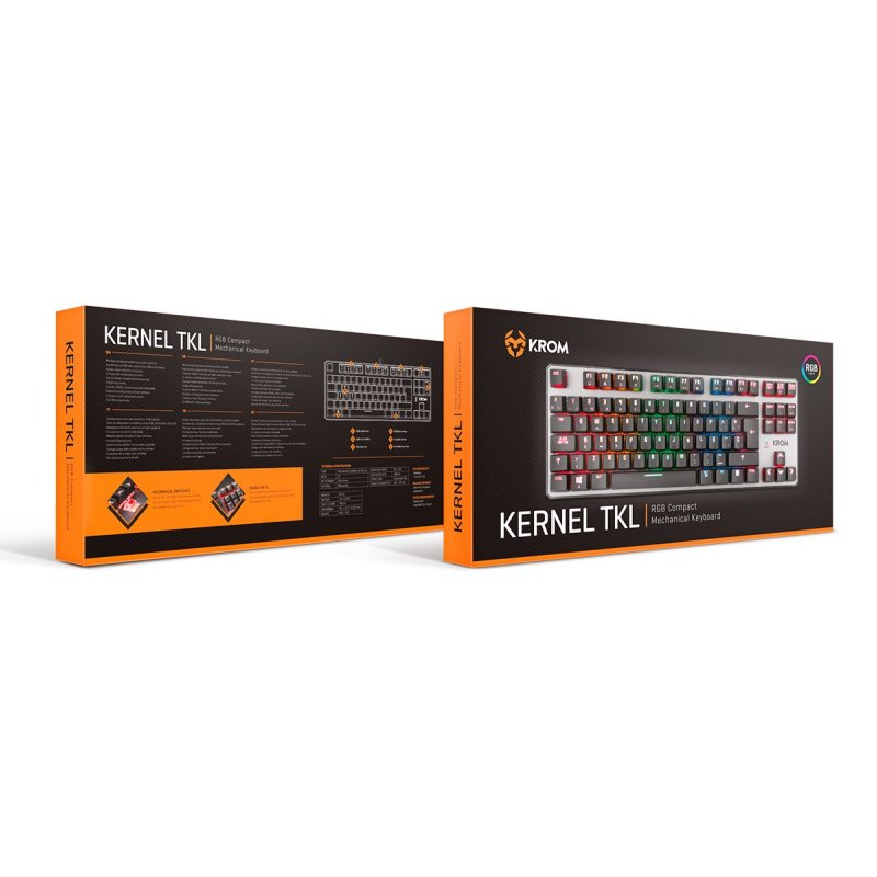Krom Teclado mecánico RGB Krom KERNEL TKL (ten-key - detalle