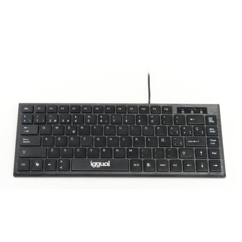 Teclado USB compacto iggual TKL Slim TKL-USB negro