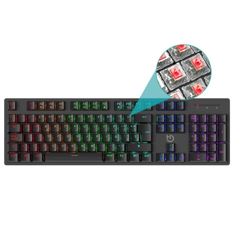 HIDITEC Teclat Gaming GK400 mecànic 