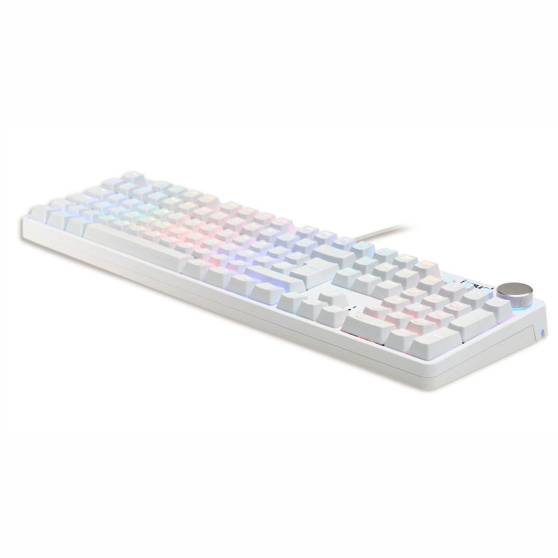 iggual Teclado gaming mecánico PEARL RGB blanco - detalle