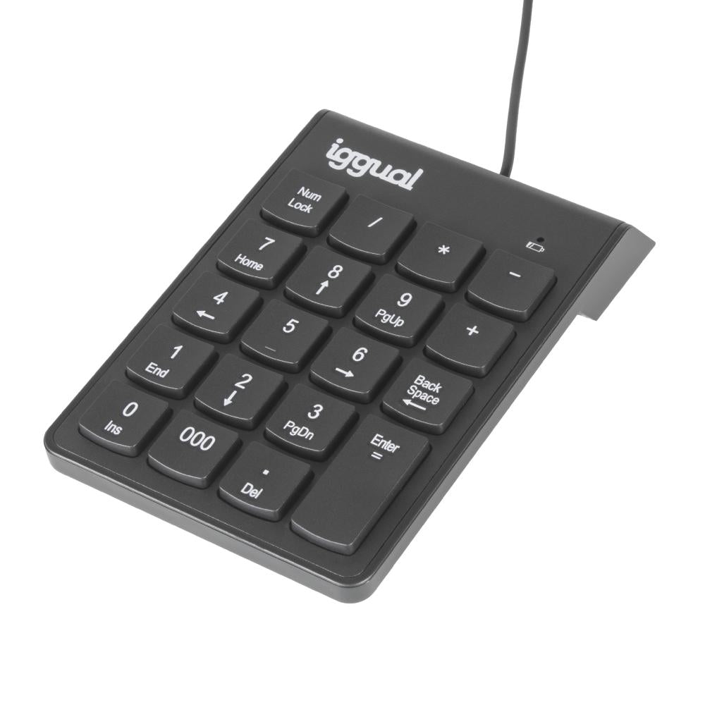 iggual Teclado numérico USB CK-NUM-19T negro