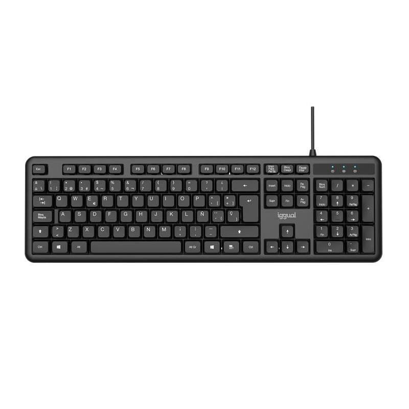 iggual Teclado USB estándar CK-OFFICE-105T negro - detalle