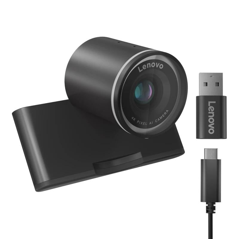 Lenovo WebCam 8 MP 4K Ultra HD USB-C Negra - detalle