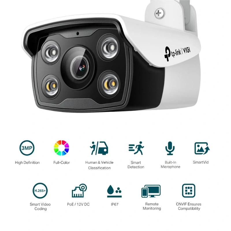 VIGI Cámara IP Bullet C330 3MP Plástico Full-Color - detalle