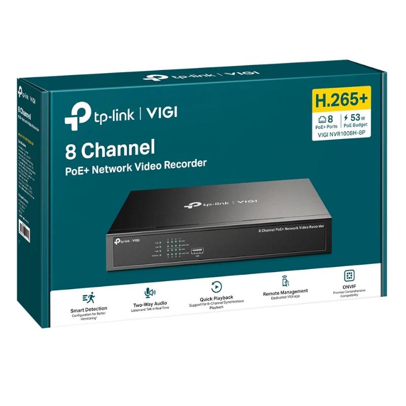 VIGI NVR1008H-8P Grabador IP Rack 01 HDD 08 C - detalle