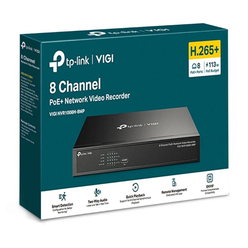 VIGI Grabador IP NVR1008H-8MP Rack 01 HDD 08 C PoE - detalle