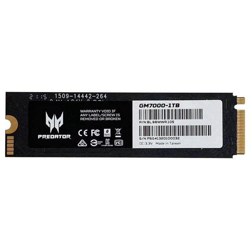 ACER PREDATOR SSD GM-7000 1Tb PCIe NVMe Gen4 - detalle