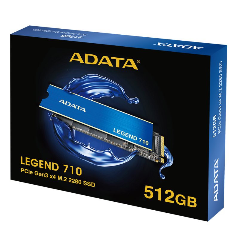 ADATA SSD LEGEND 710 512GB PCIe Gen3 x4 NVMe 1.4 - detalle