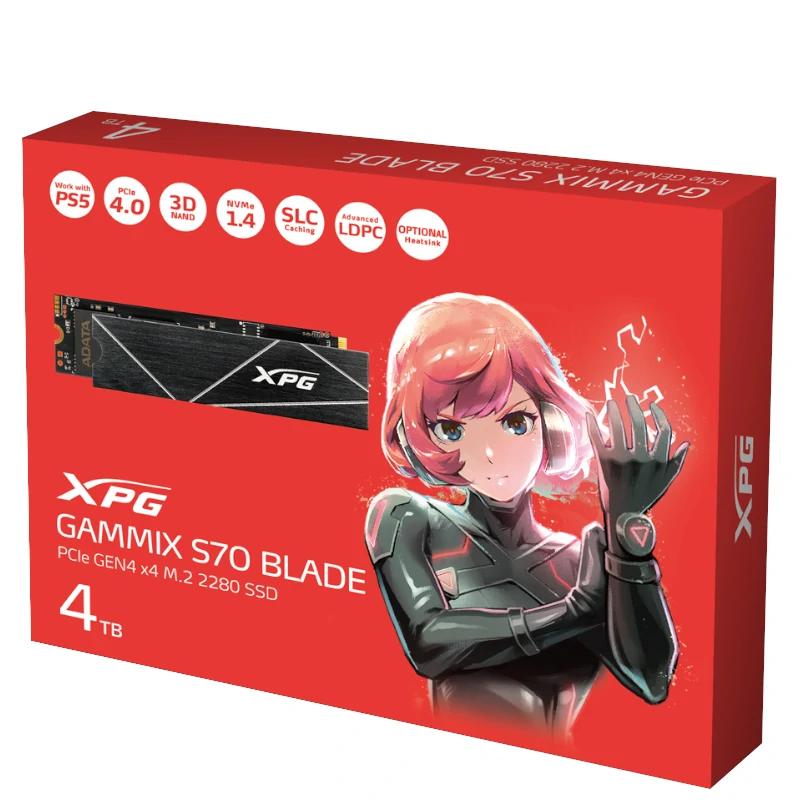 ADATA XPG SSD GAMMIX S70 BLADE 4TB PCIe 4.0 NVMe - detalle