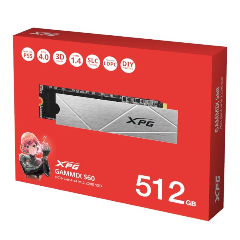 ADATA XPG SSD GAMMIX S60 512GB PCIe Gen4 x4 - detalle
