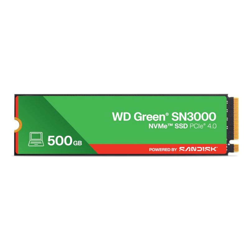 WD Green SN3000 SSD 500GB PCIe Gen4  NVMe - detalle