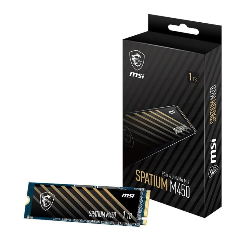 MSI SSD Spatium M450 1Tb PCIe 4.0 NVMe 3400 Mb-s