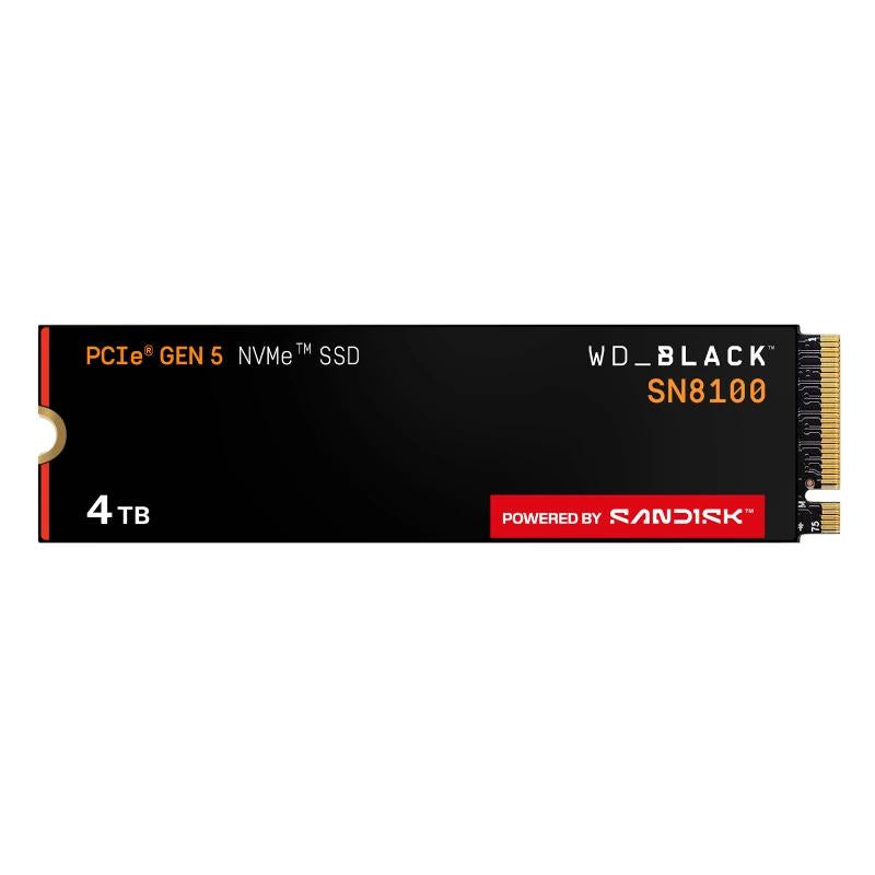 WD Black SN8100 SSD 4TB PCIe Gen5x4 14900 MB-s - detalle