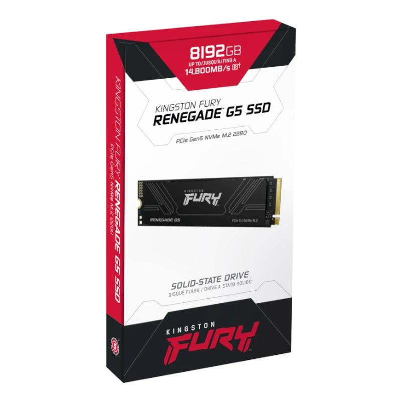 Kingston Fury Renegade G5 SSD 8TB PCIe5.0 14200M-s - detalle
