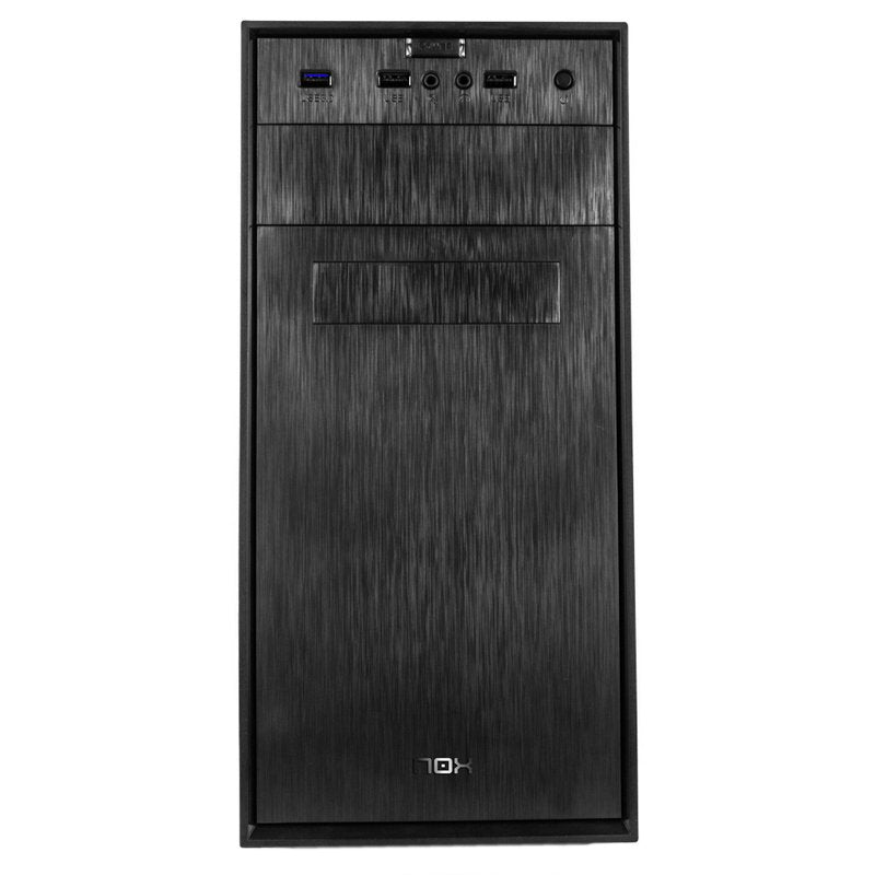 Caixa Nox Micro ATX Forte USB3.0 con ventilación, 12 cm, negra