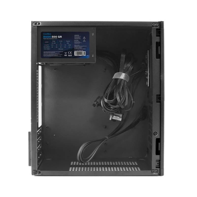 CoolBox Caja MATX M460 USB-C 3.2 GEN1 500W - detalle