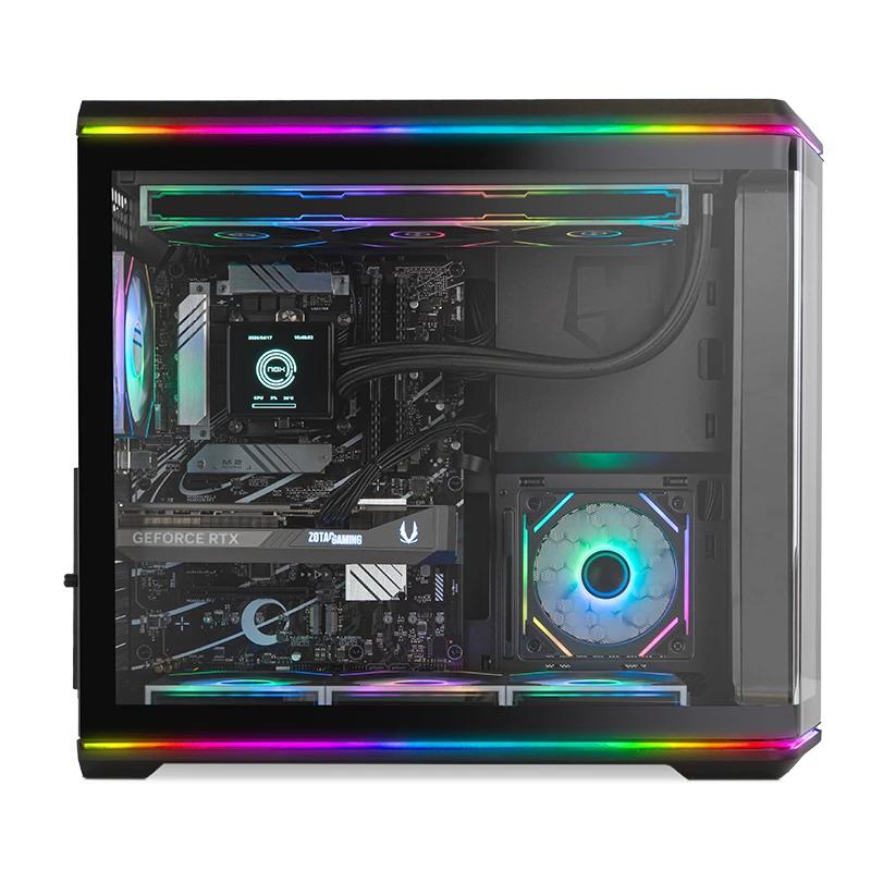 NOX Semitorre ATX Hummer Anvil Cristal Curv Negra - detalle