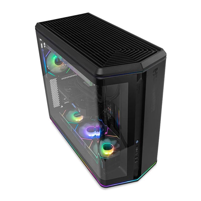 NOX Semitorre ATX Hummer Anvil Cristal Curv Negra - detalle