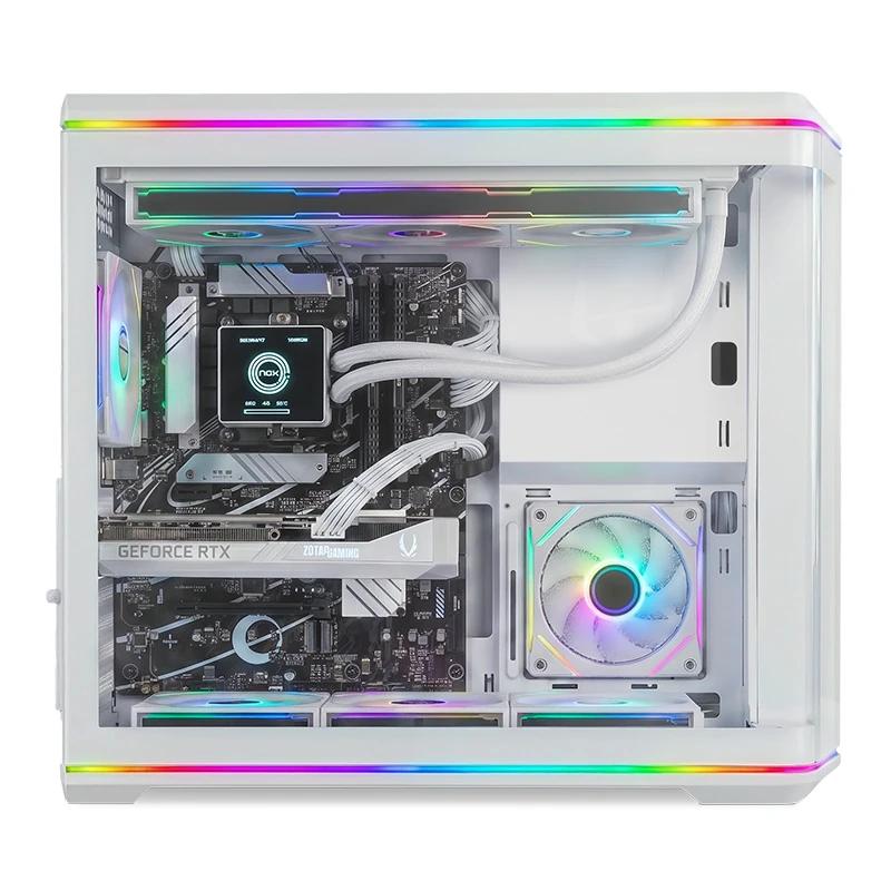 NOX Semitorre ATX Hummer Anvil Cristal Curv Blanco - detalle