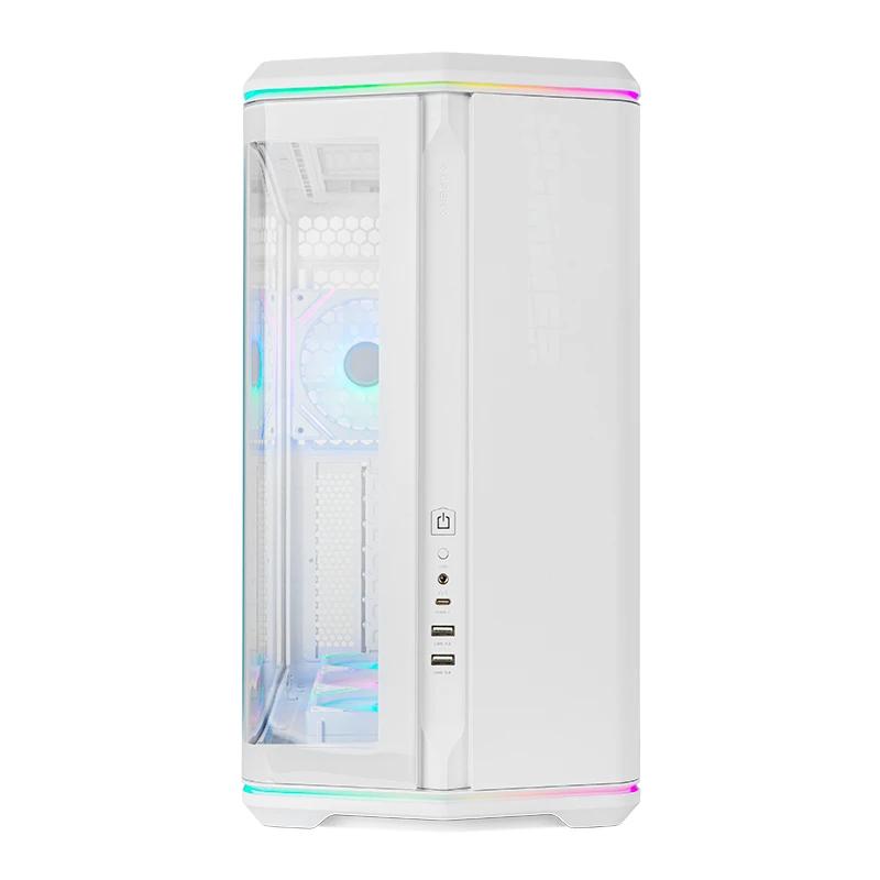 NOX Semitorre ATX Hummer Anvil Cristal Curv Blanco - detalle