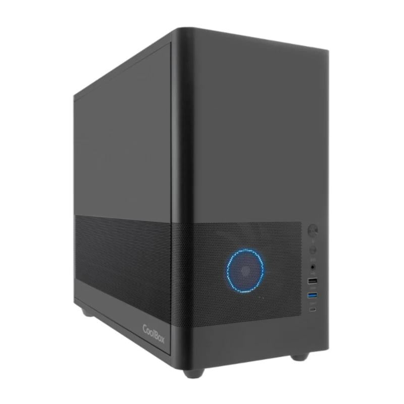 Coolbox Caja Matx USB-C 3.2 G1 F.Metal S/Fte Negra