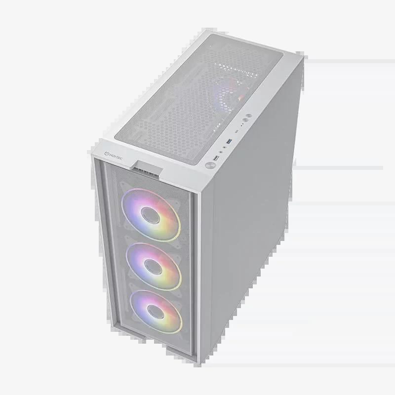 Hiditec Caja E-ATX H2 AIR ARGB White - detalle