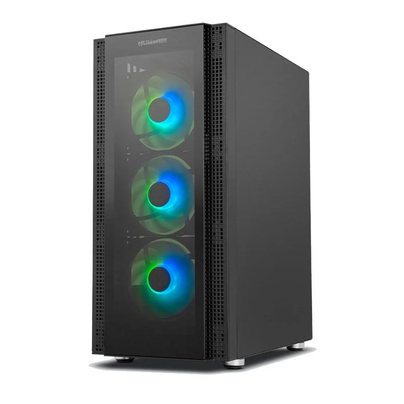 NOX HUMMER AERO Hyperflow ARGB Semitorre Negro 