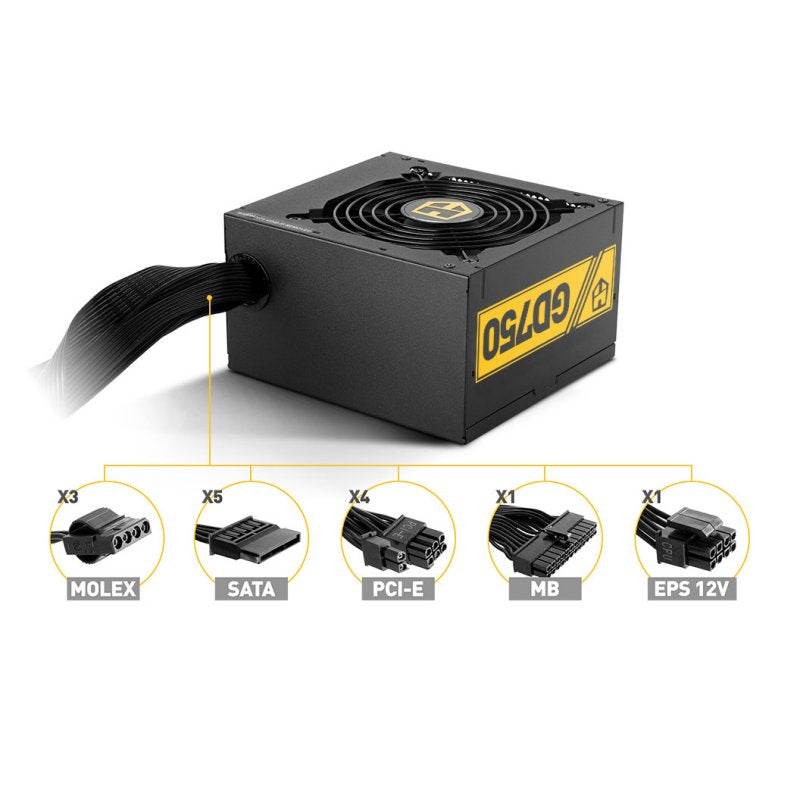 Nox Fuente Alimentación Hummer GD750 80plus GOLD - detalle