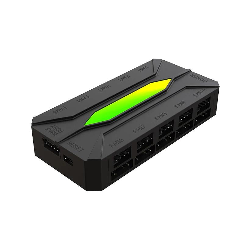Keep Out Hub Ventiladores X-FHUB10 10 PORTS ARGB - detalle
