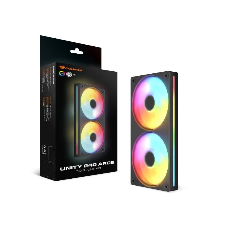 Cougar Ventilador UNITY240-FB Argb 12cm Black - detalle