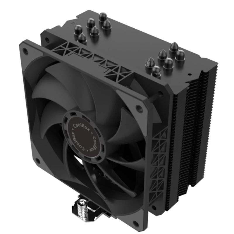 Coolbox Disipador CPU 6 Heatpipes 240W TDP Negro - detalle