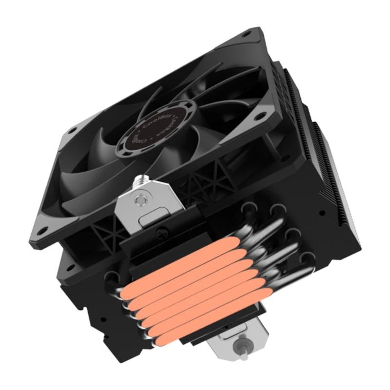 Coolbox Disipador CPU 6 Heatpipes 240W TDP Negro - detalle