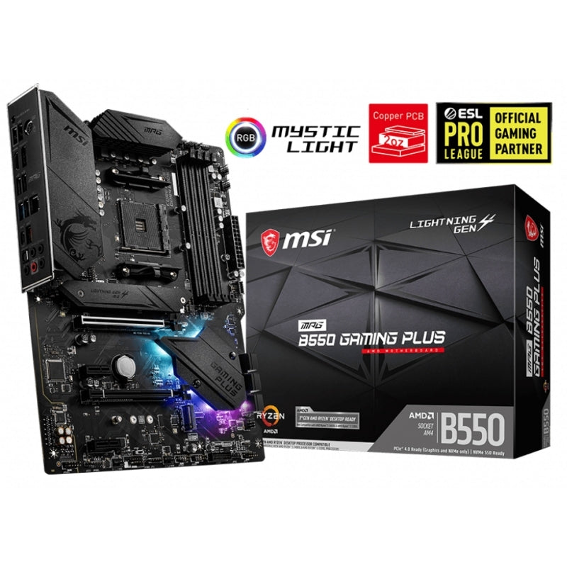 Placa base MSI MPG B550 GAMING PLUS DDR4 ATX AM4 