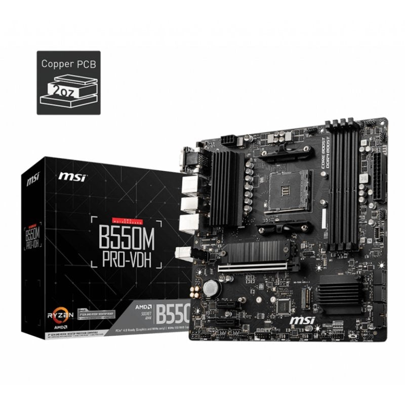 Placa base MSI B550M PRO-VDH mTX AM4 