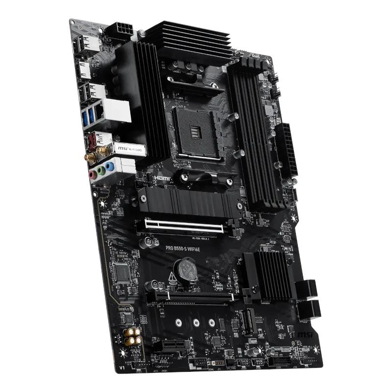 MSI Placa Base PRO B550-S WIFI6E DDR4 AM4 - detalle