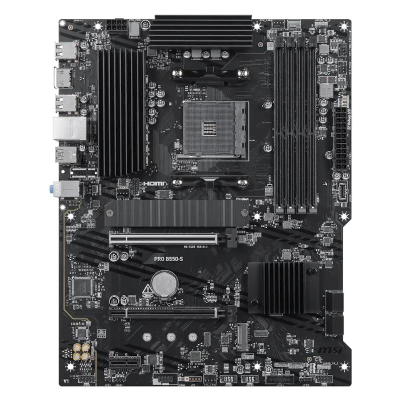 MSI Placa Base PRO B550-S  DDR4 AM4 - detalle