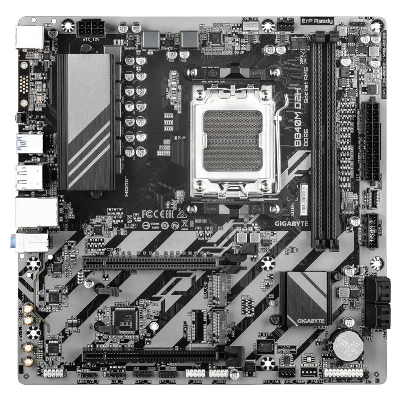 Gigabyte Placa Base B840M D2H mATX AM5 - detalle