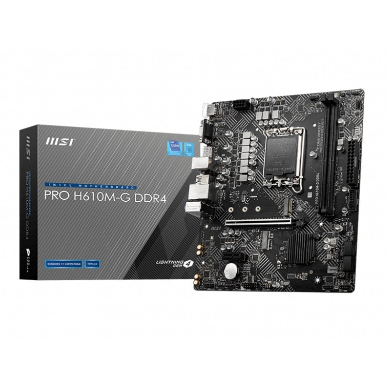 Placa base MSI PRO H610M-G DDR4 mATX 1700 