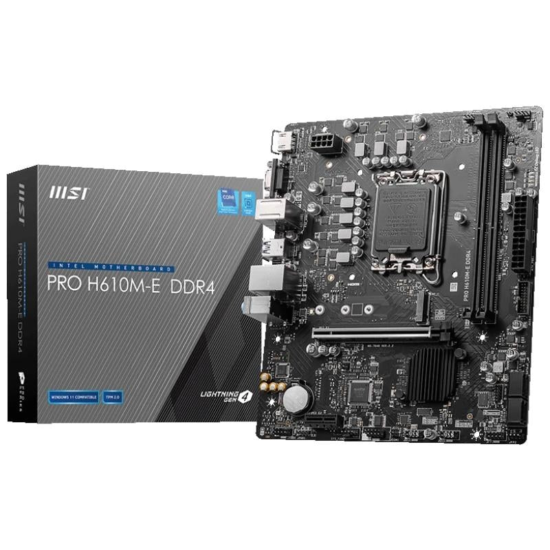 Placa base MSI PRO H610M-E DDR4 mATX 1700