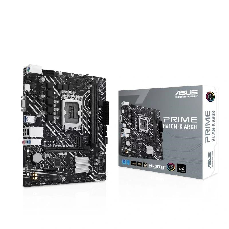 Placa base ASUS PRIME H610M-K DDR5 ARGB mATX 1700 