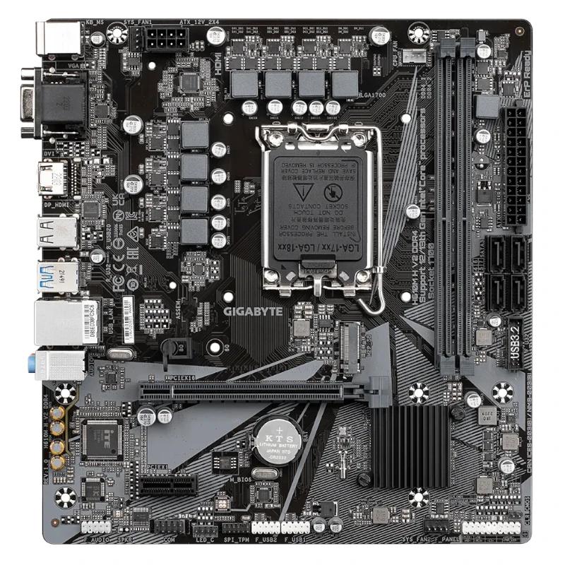 Gigabyte Placa Base H610M H V2 DDR5  mATX 1700 - detalle