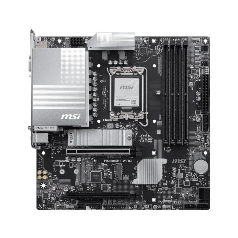 MSI Placa Base PRO B860M-P WIFI6E mATX D5 1851 - detalle
