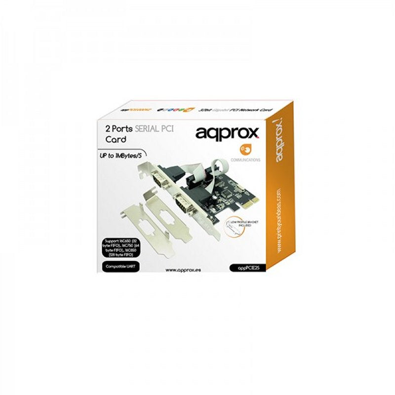 approx! APPPCIE2S Tarj. Cont. 2 Serie PCI-E LP&HP - detalle